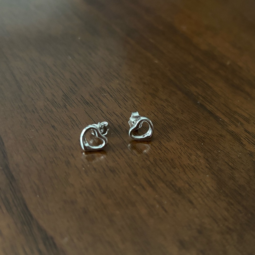 Tiffany & Co. Silver Heart Earrings